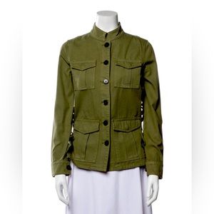 Tory Burch Utility Jacket- Green- New with Tags Sz S/P